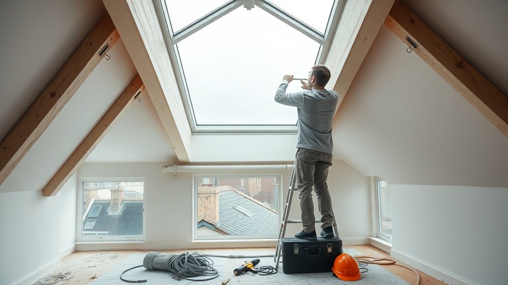 Electric Skylight Installation Grove Park